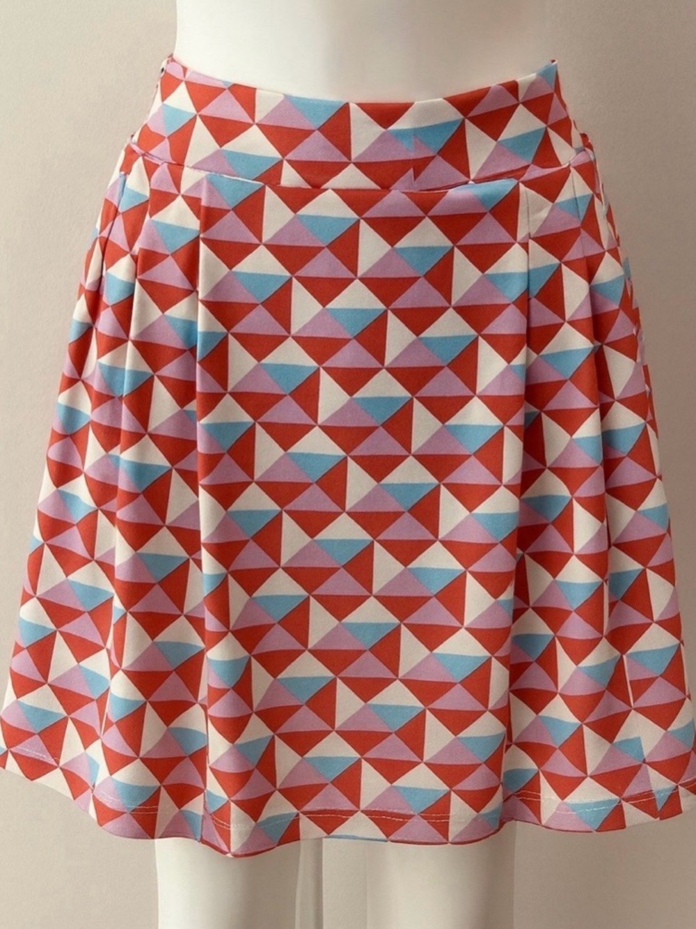 J McLaughlin Geometric Print Red & Blue Women’s Skort